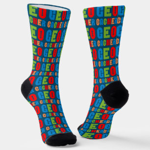 Colourful Geocacher Arrows Socks