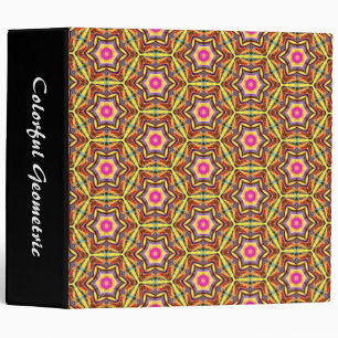 Colourful Geometric 01 (2in) Binder