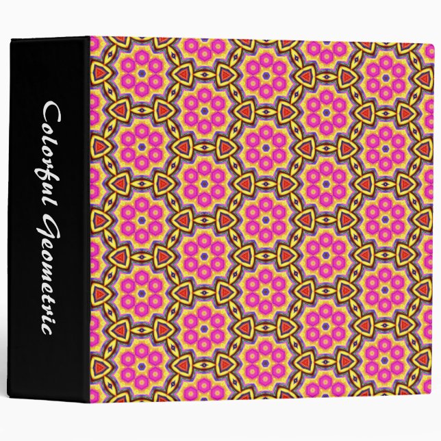 Colourful Geometric 02 (2in) Binder (Front/Spine)