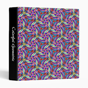Colourful Geometric 04 (1in) Binder