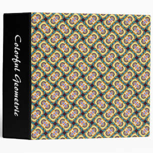Colourful Geometric 08 (2in) Binder