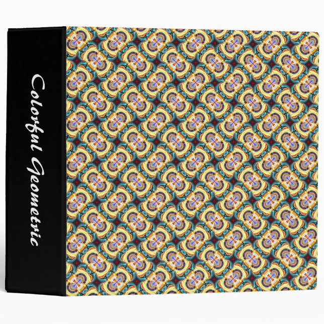 Colourful Geometric 08 (2in) Binder (Front/Spine)