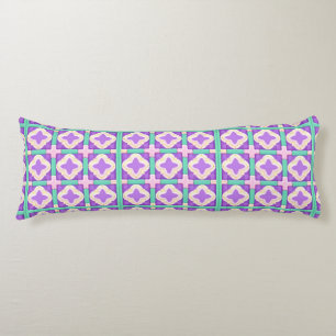 Colourful Geometric Abstract Art Body Pillow