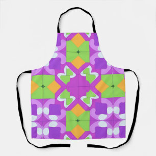 Colourful Geometric Abstract Design Apron
