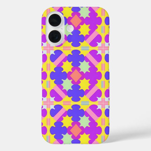 Colourful Geometric Abstract Design Case-Mate iPhone Case (Back)