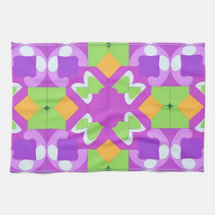 Colourful Geometric Abstract Design Kitchen Towel