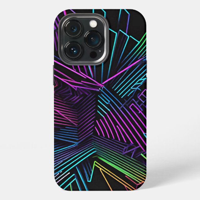 Colourful Geometric Abstract iPhone Case (Back)