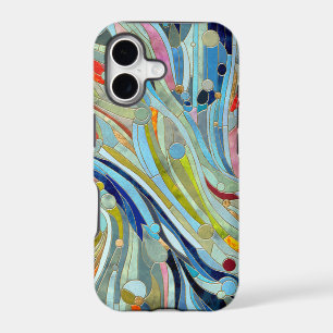 Colourful Geometric Abstract Mosaic Art