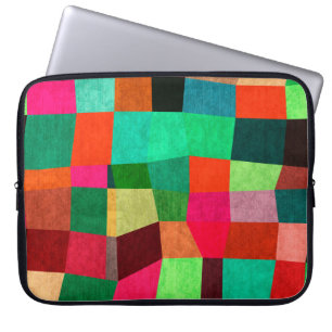 Colourful Geometric: Abstract Seamless Texture Laptop Sleeve