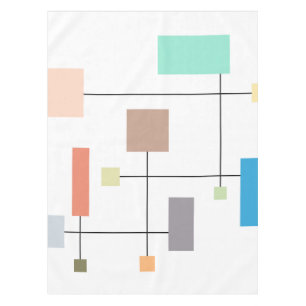 Colourful Geometric Abstract Tablecloth