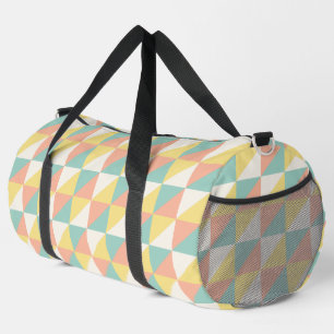 Colourful Geometric Abstract Triangle Pattern Duffle Bag