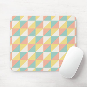 Colourful Geometric Abstract Triangle Pattern Mouse Pad