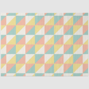 Colourful Geometric Abstract Triangle Pattern Tissue Paper