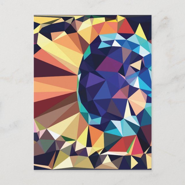 Colourful Geometric Abstraction 2 Postcard (Front)