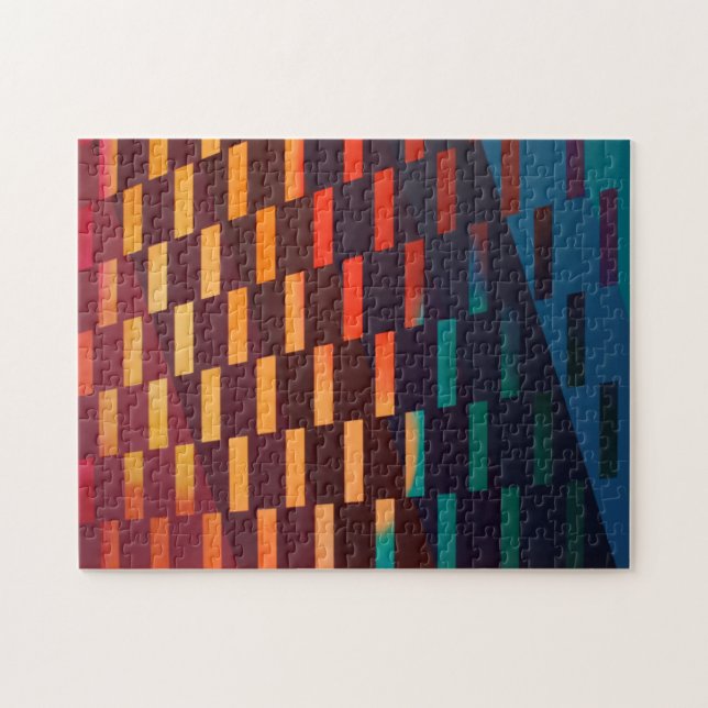 Colourful Geometric Art Jigsaw Puzzle (Horizontal)