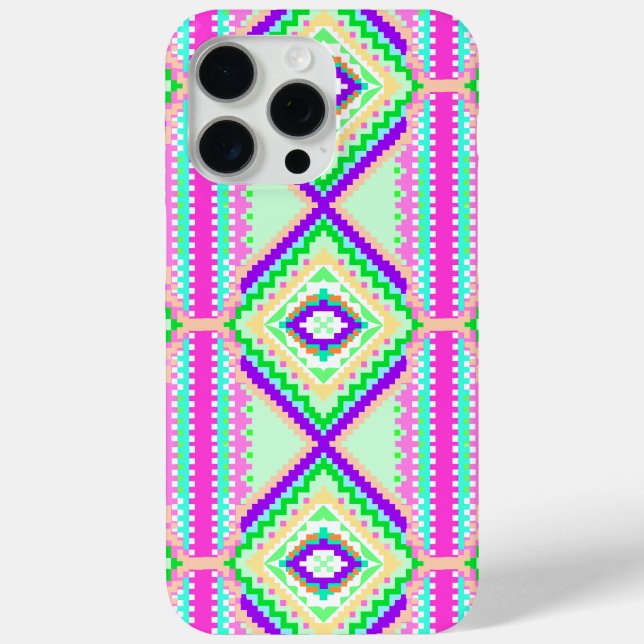 Colourful Geometric Boho Pattern Case-Mate iPhone Case (Back)
