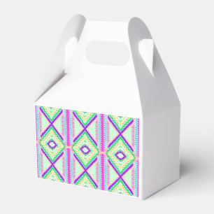 Colourful Geometric Boho Pattern Favor Box