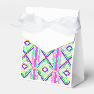 Colourful Geometric Boho Pattern Favor Box