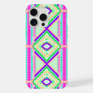 Colourful Geometric Boho Pattern iPhone 15 Pro Max Case