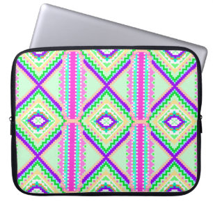 Colourful Geometric Boho Pattern Laptop Sleeve