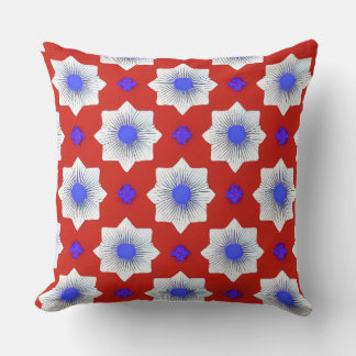 Colourful, geometric, cool, modern, trendy graphic throw pillow