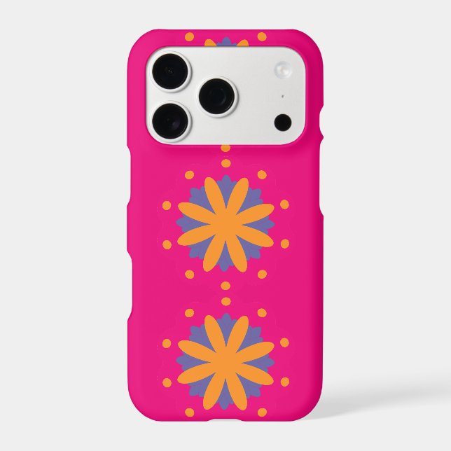 Colourful Geometric Flower Design (Back)