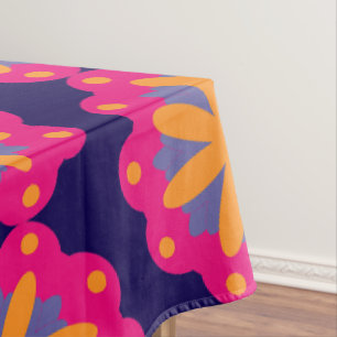 Colourful Geometric Flower Design Tablecloth