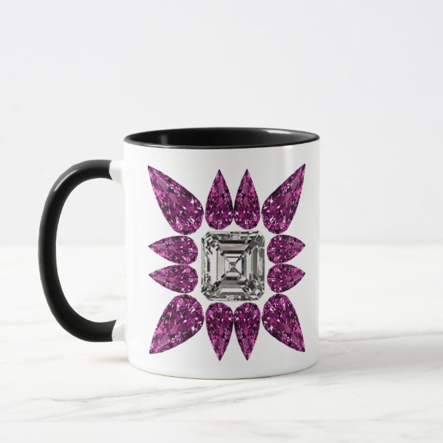 Colourful Geometric Forms Mug (Left)