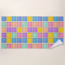 Colourful Geometric Grid Panel