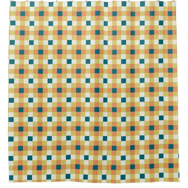 Colourful Geometric Grid Pattern with Retro Palett (Front)