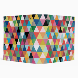 Colourful Geometric Kaleidoscope Patterned Binder