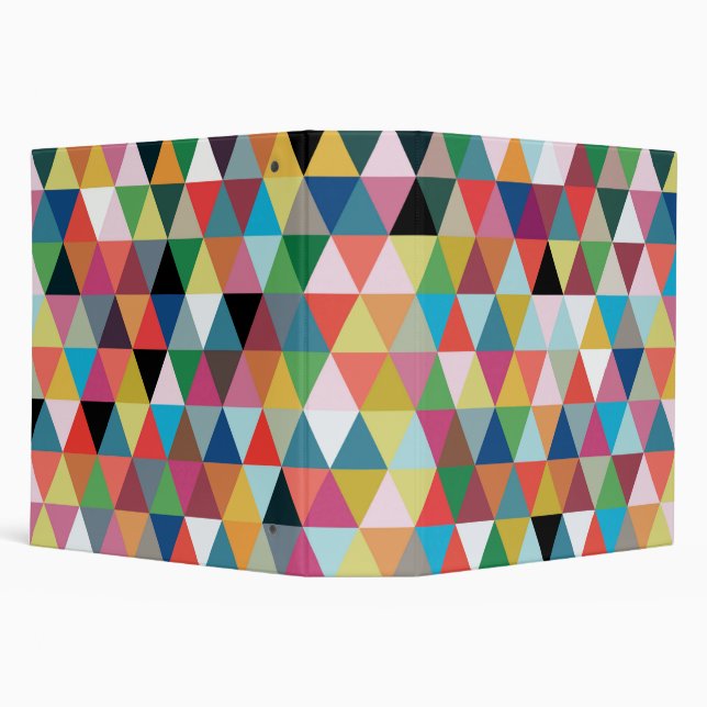 Colourful Geometric Kaleidoscope Patterned Binder (Background)