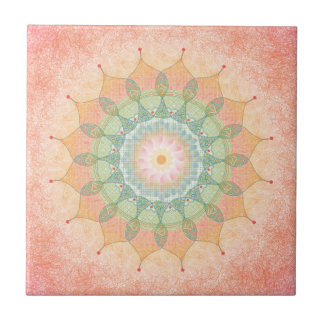 Colourful Geometric Mandala Tile - Original Digita