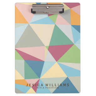 Colourful Geometric Modern pattern Clipboard