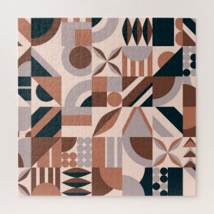 Colourful geometric mosaic, abstract background. jigsaw puzzle