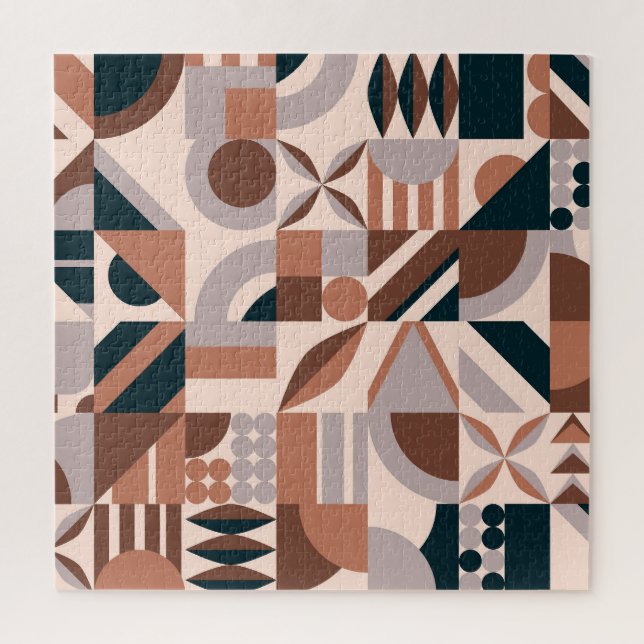 Colourful geometric mosaic, abstract background. jigsaw puzzle (Vertical)