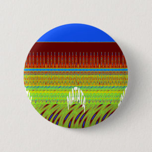 Colourful Geometric Motif Art Print 2 Inch Round Button