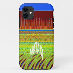 Colourful Geometric Motif Art Print iPhone 11 Case