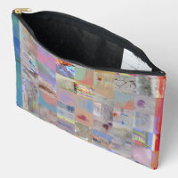 Colourful Geometric Patchwork Accessory Bag