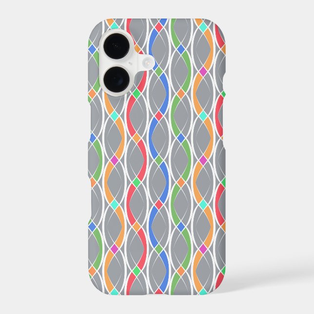 Colourful geometric pattern. (Back)
