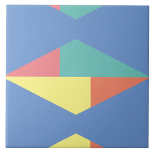 Colourful geometric pattern Ceramic Tile
