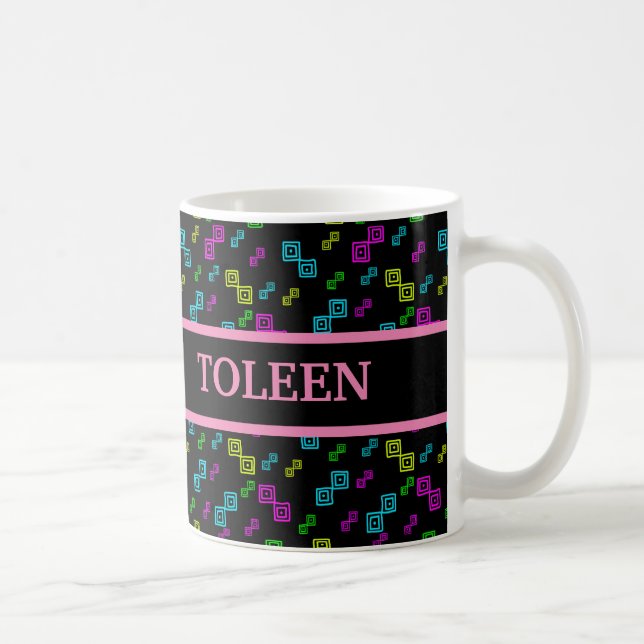 Colourful Geometric Pattern          Coffee Mug (Right)