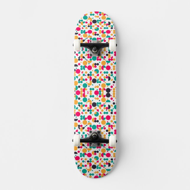 Colourful geometric pattern design All-Over-Print  Skateboard (Front)
