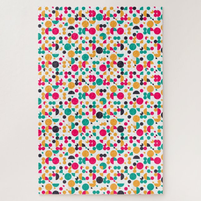 Colourful geometric pattern design jigsaw puzzle (Vertical)