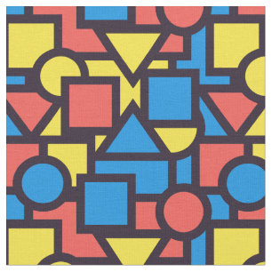 Colourful Geometric Pattern Fabric