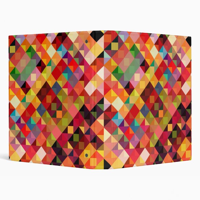 Colourful Geometric Pattern Fine Art Binder (Background)