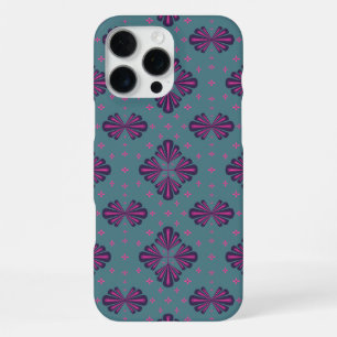 Colourful Geometric Pattern in Classic Retro Style iPhone 16 Pro Max Case
