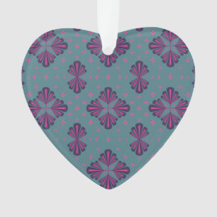 Colourful Geometric Pattern in Classic Retro Style Ornament