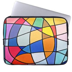Colourful Geometric Pattern Laptop Sleeve