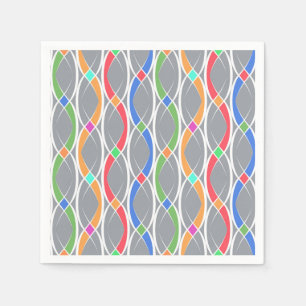 Colourful geometric pattern. napkin